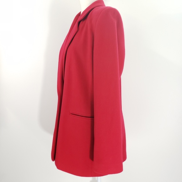 Harve Benard Red Wool Blend Blazer, size 12 - Picture 3 of 7